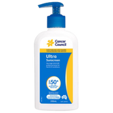 Aero Healthcare CANCER COUNCIL SPF50+ Ultra Sunscreen Pump 200mL (Carton of 24 Each)